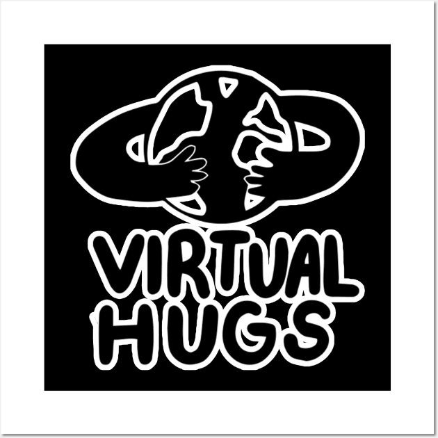 virtual hugs Wall Art by carismashop